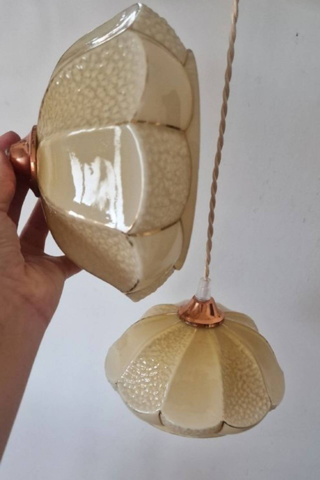 Opaline Art Deco Suspension