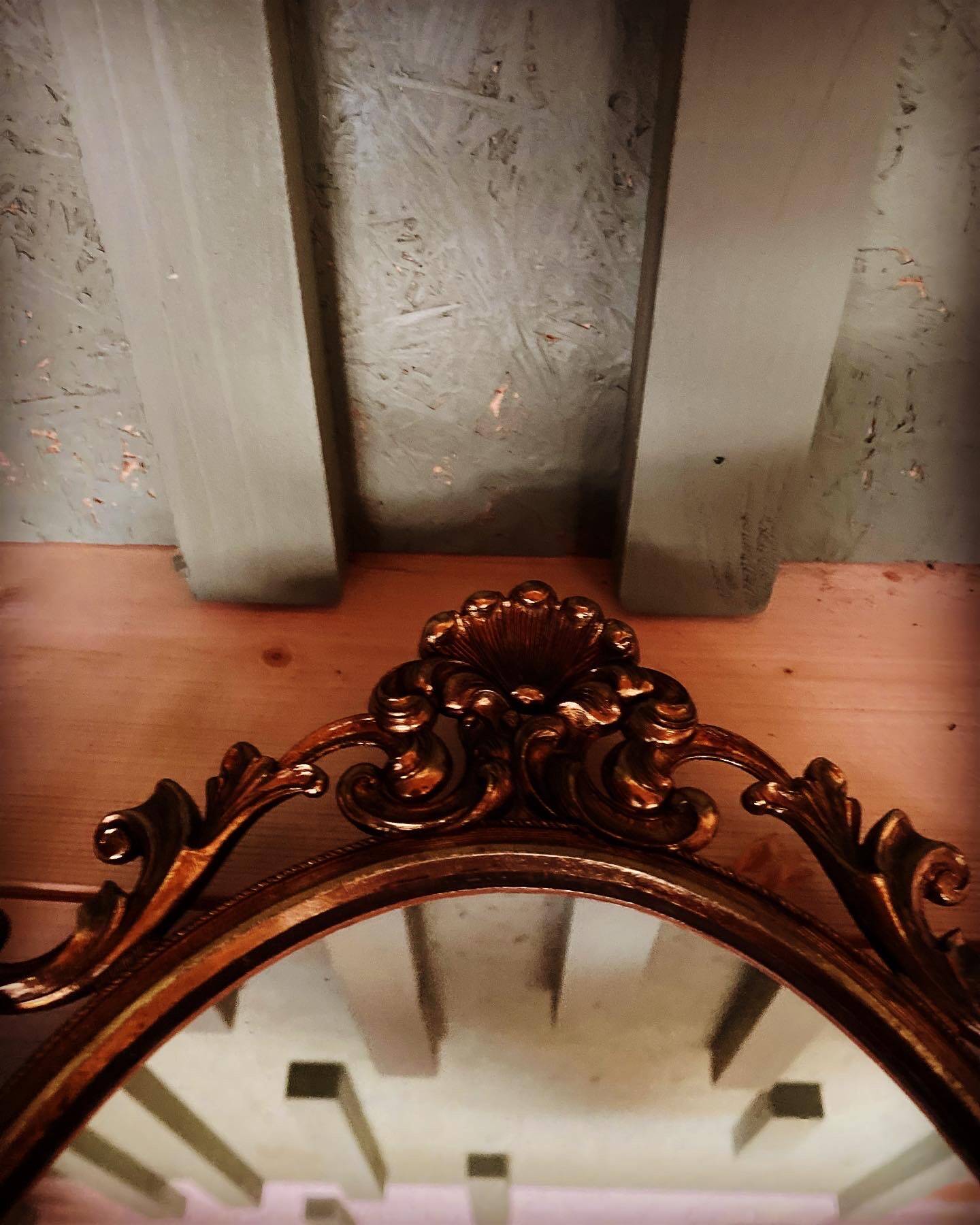 Brass mirror