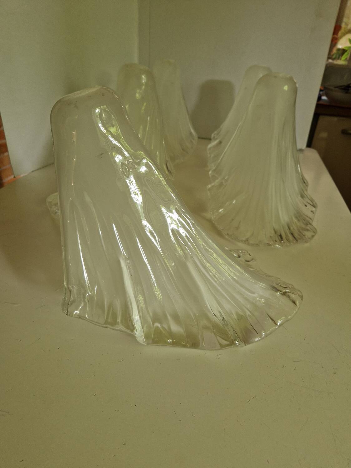 Antique Art Deco glass tulip