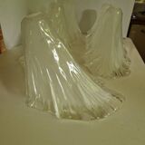Antique Art Deco glass tulip
