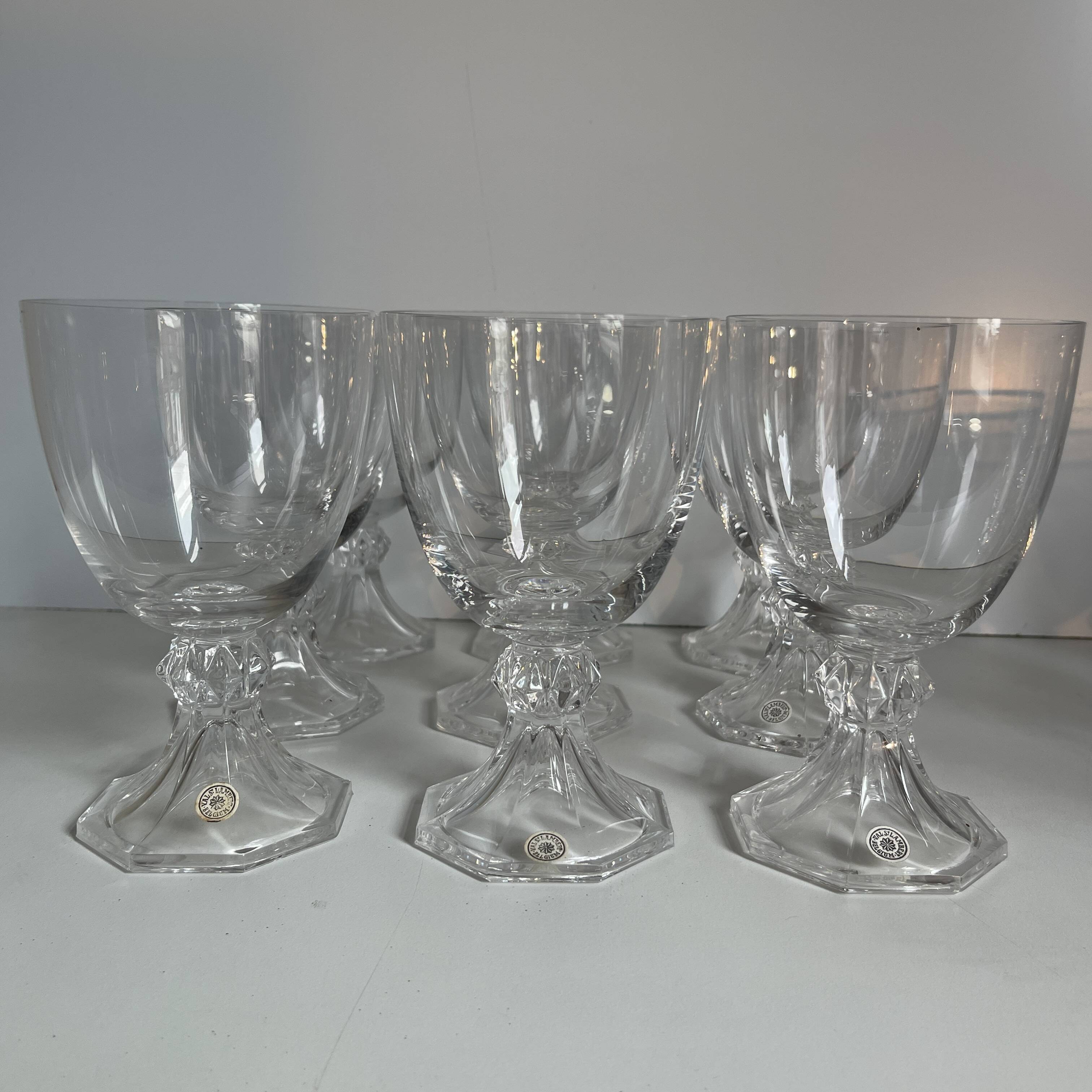 Val Saint Lambert "Yale" crystal service, 1970s