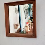 Old mirror entourage rustic wood