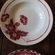 Lot 4 hollow plates mismatched art deco Badonviller Digoin