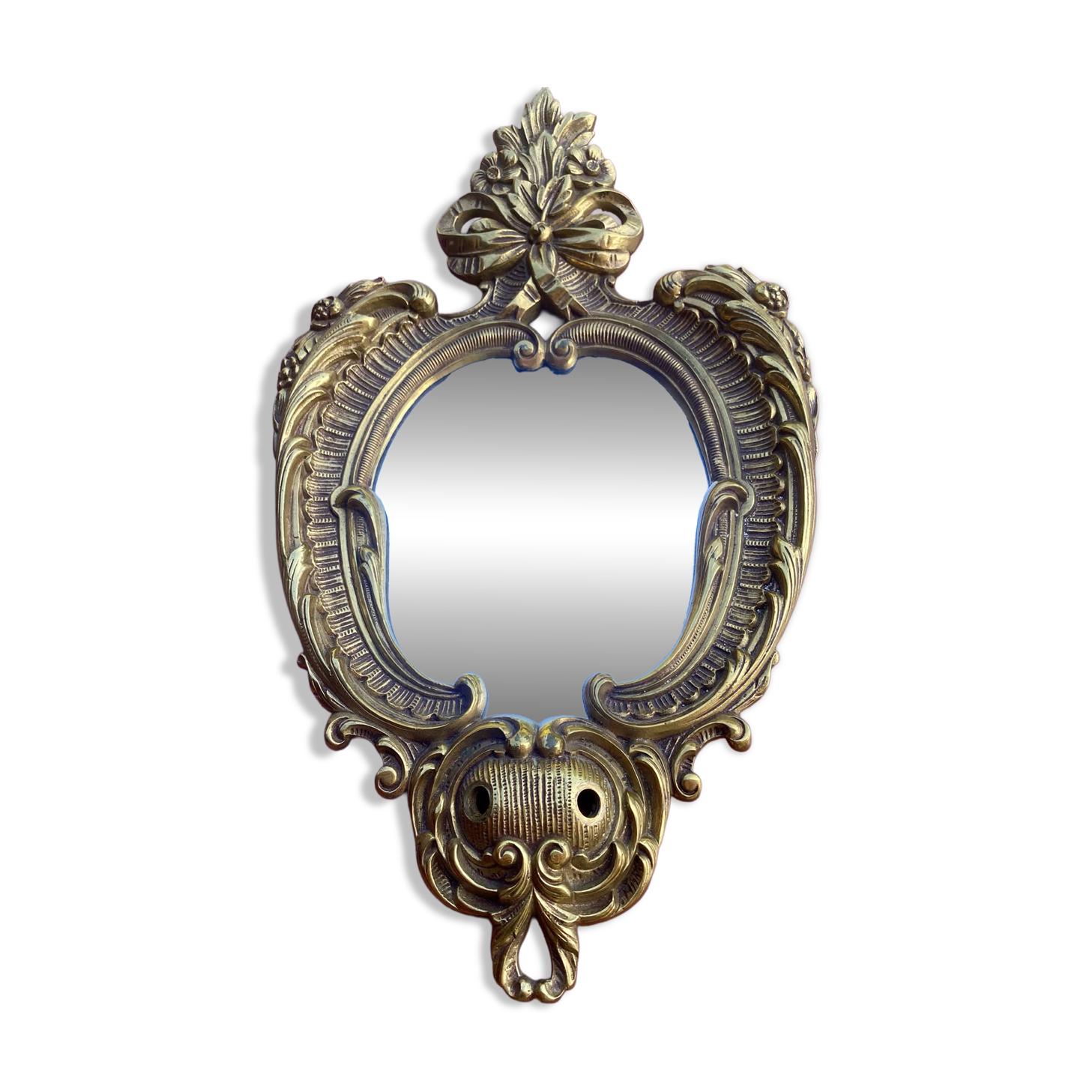 oval decorative wall mirror in Louis XV style
