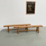 Pair of 2m elm benches