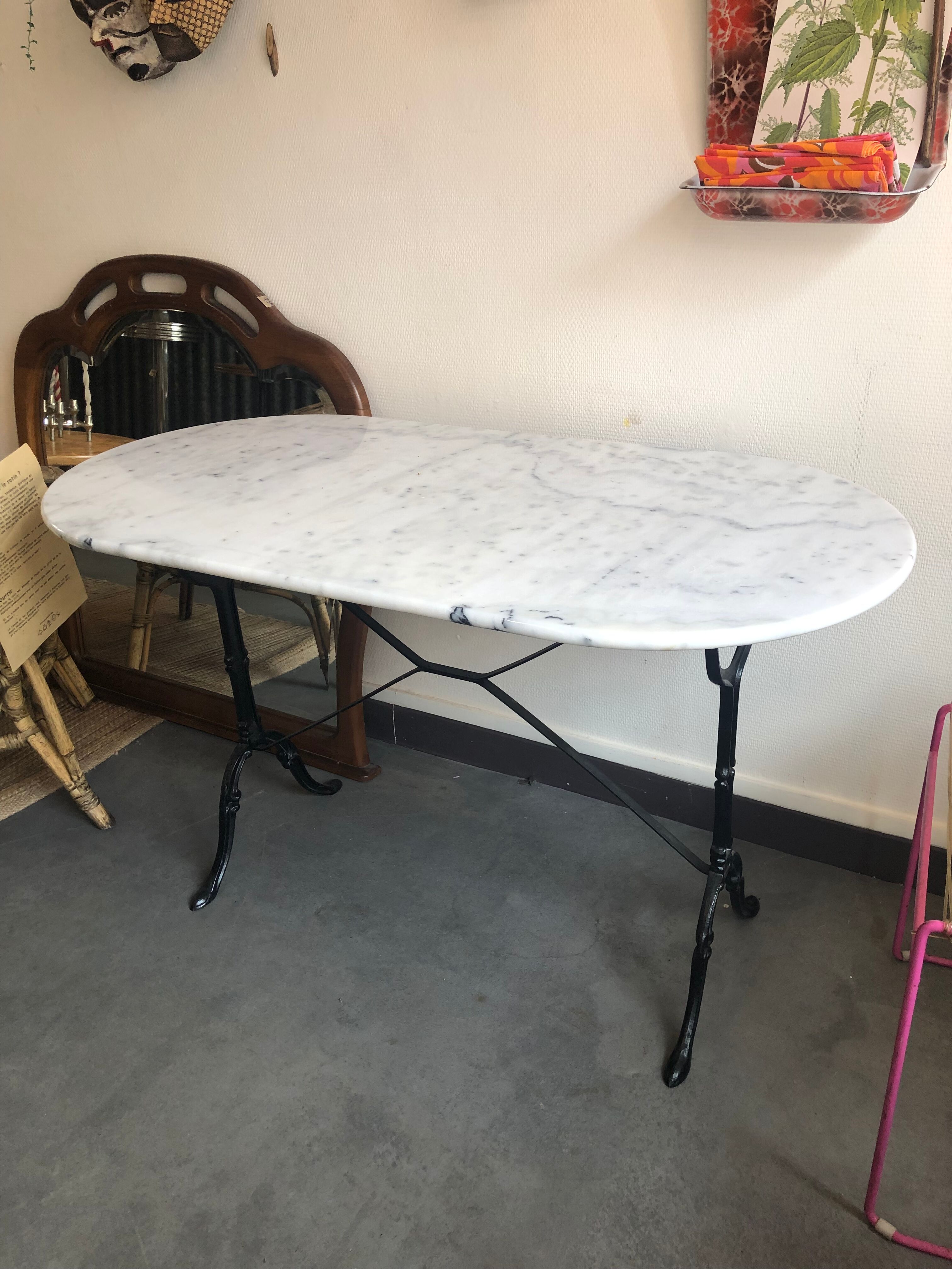 Marble bistro table