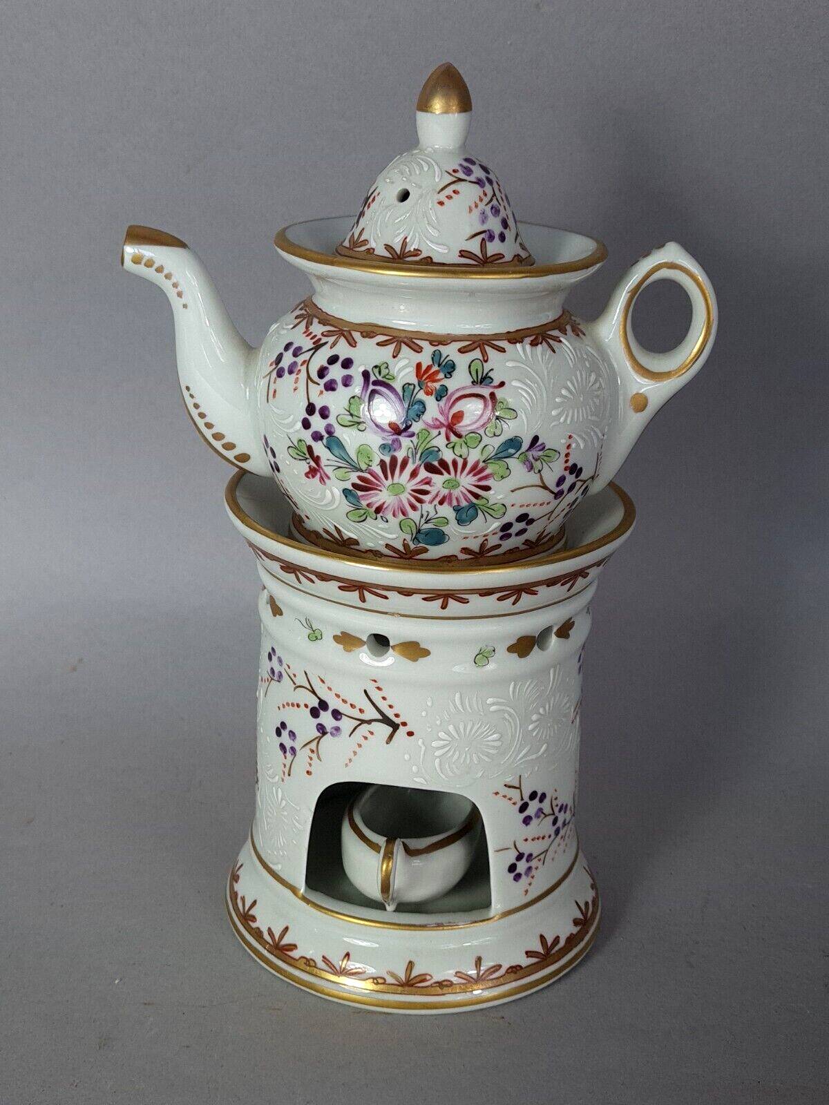 Paris porcelain herbal tea maker from Samsom circa 1900 complete SB203