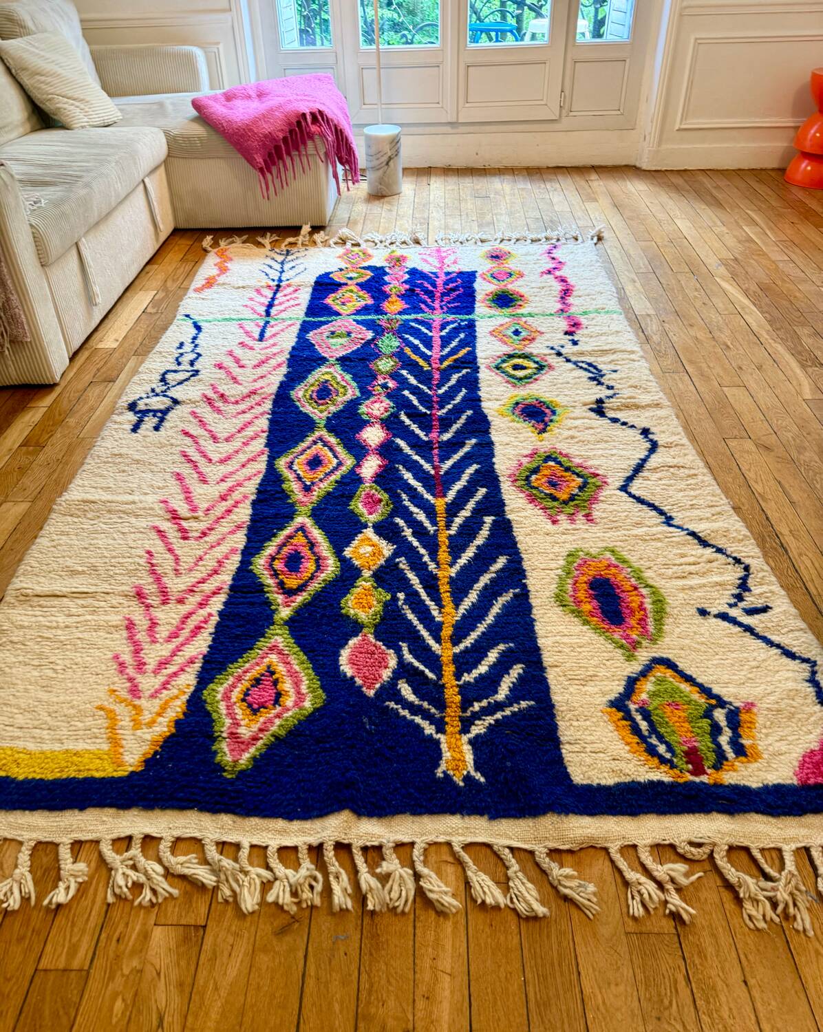 Beni Ouarain Berber rug 100% wool