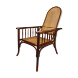 Fischel canned armchair with rack and pinion around 1910