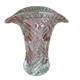 Vase en verre moulé ovale XX siècle