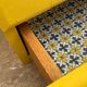 Powdered yellow medicine cabinet