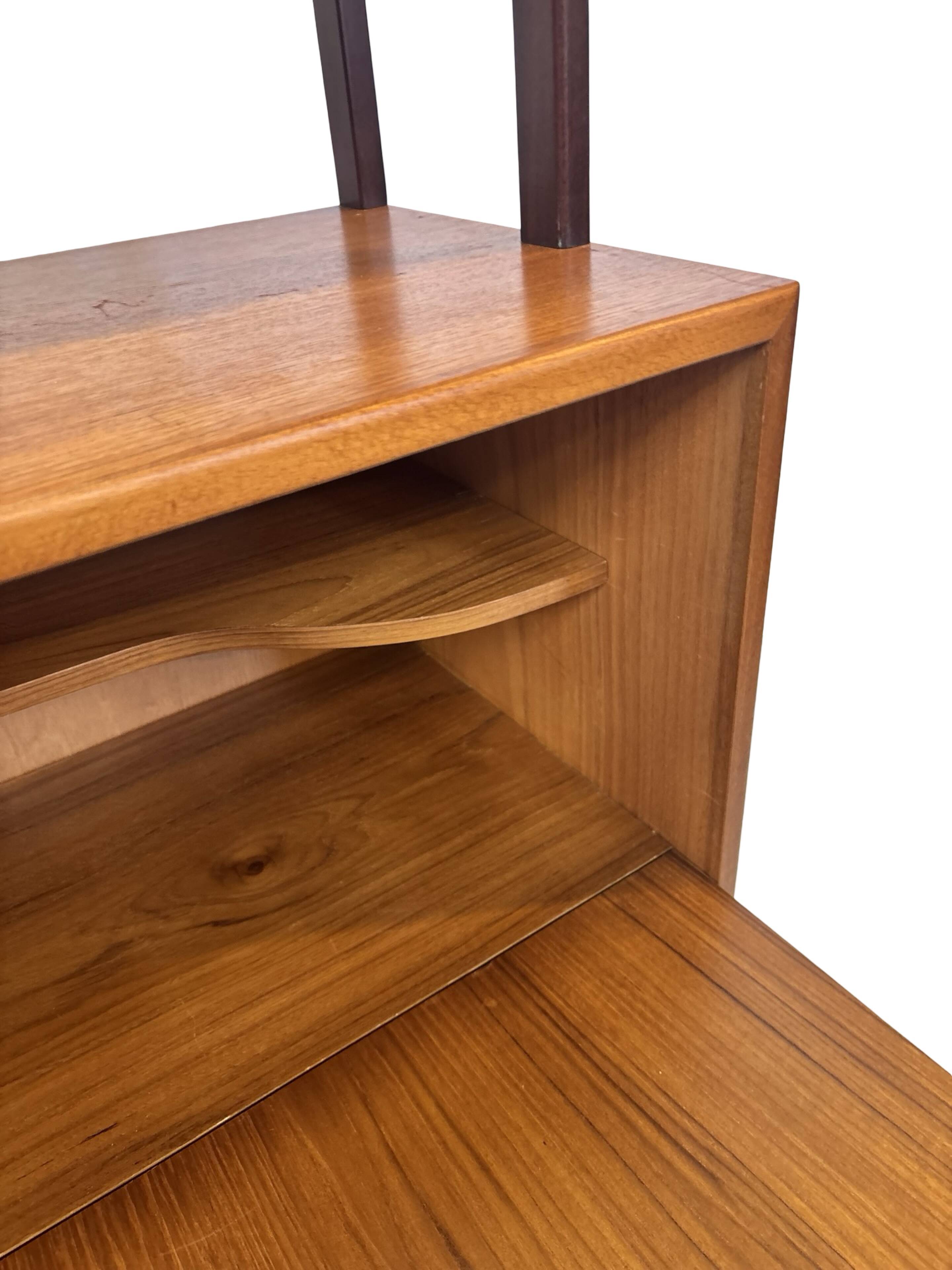 Vintage Wall Unit Bookcase Sweden Teak Design