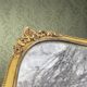 Miroir mural doré style Louis XV rocaille résine - années 60