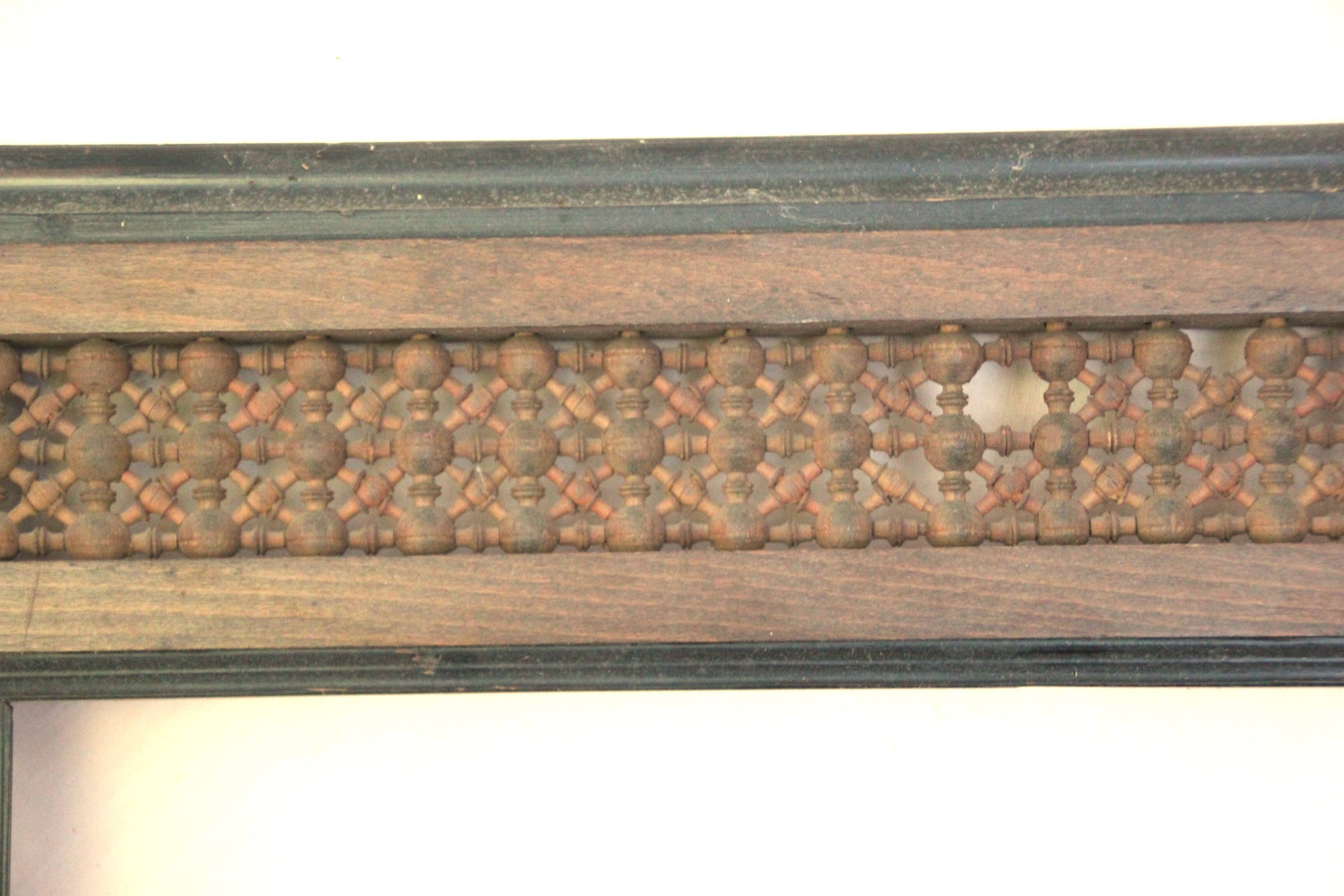 Large oriental frame with moucharabieh decoration