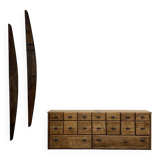 Grand Meuble de Métier en Pin à tiroirs