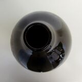 Large black ceramic vase