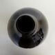 Large black ceramic vase