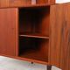 Vintage Danish teak corner cabinet with display case, 1960s
