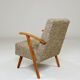 Vintage armchair modern design 1960 multicoloured