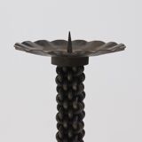 Brutalist Sculptural Wrought Iron Candle Holder 1960s