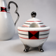 Art Deco porcelain condiment set