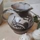 Salt and pepper shaker set in stoneware.