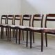 6 vintage rosewood dining chairs, Denmark, Thorsø Stole og Møbelfabrik
