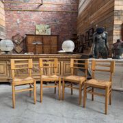 Suite de 4 chaises Pierre Cruege