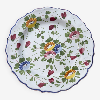 Assiette ancienne fleurie TIALY