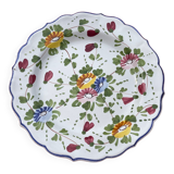 Assiette ancienne fleurie TIALY
