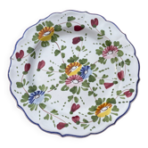 Assiette ancienne fleurie TIALY