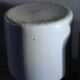 Vintage glazed stoneware vase in greige.