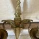 Pair of wall lights in brass and gilded bronze, Arnold Montrose Ltd, Lo