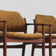 Vintage Danish teak dining room chairs model 62a by Arne Vodder for Sibast