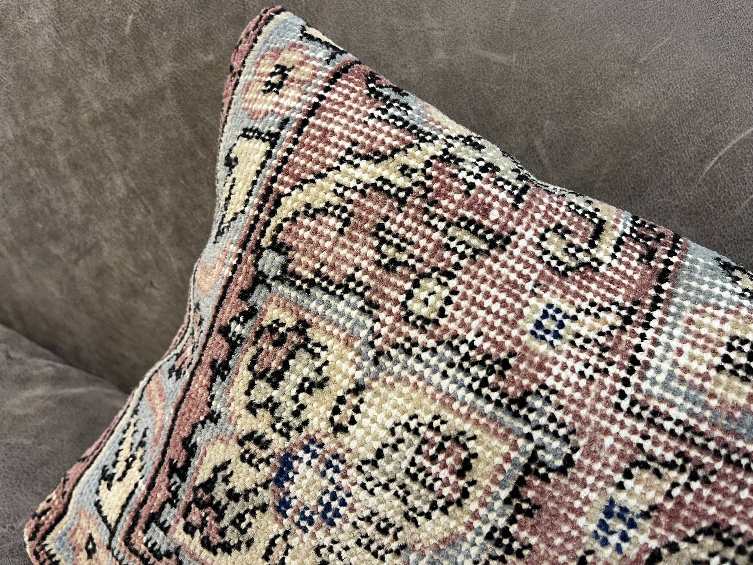 Handmade Faded Carpet Cushion