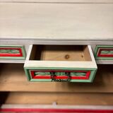 Hand-painted folk wardrobe