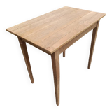 Old table made of raw wood