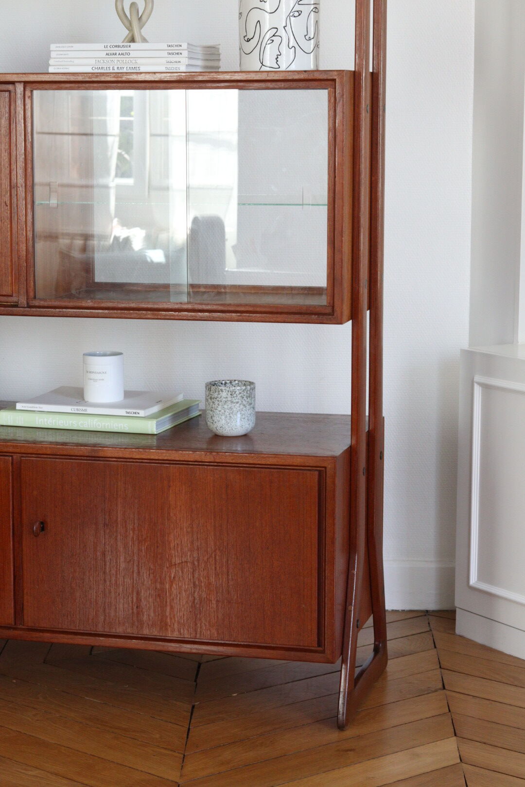 Vintage teak bookcase