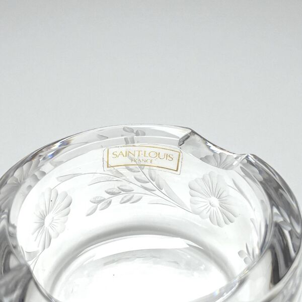 Cendrier en cristal gravé de Saint-Louis édition du 225ᵉ anniversaire, 1992