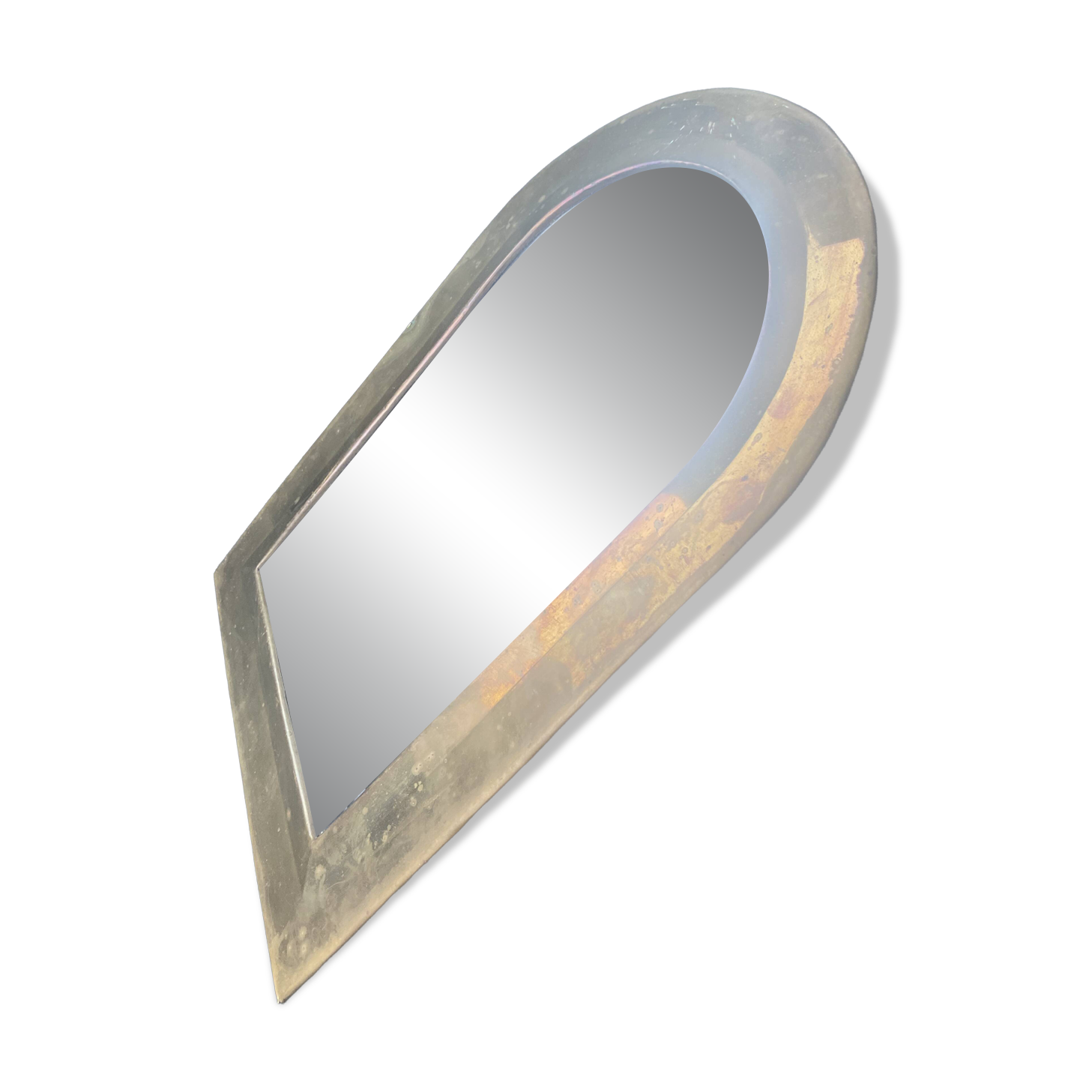 Brass mirror
