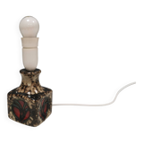 Small delicious ceramic table lamp, Danish and estimated from the 1970s.