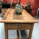 Large oak bakery table
