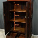 Pondicherry Spice Cabinet, in Teak and Rosewood – 1900