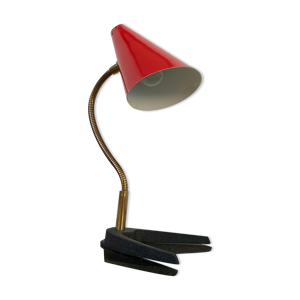 Ancienne lampe rouge bureau cocotte