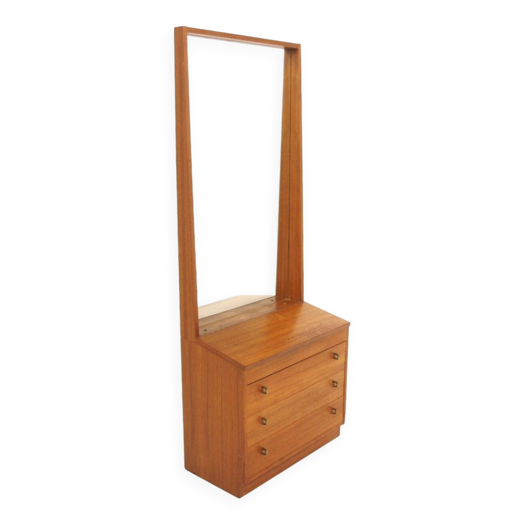 Scandinavian teak "silhouette" mirror, Sweden, 1960