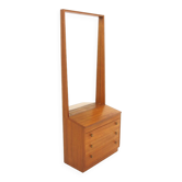 Scandinavian teak "silhouette" mirror, Sweden, 1960