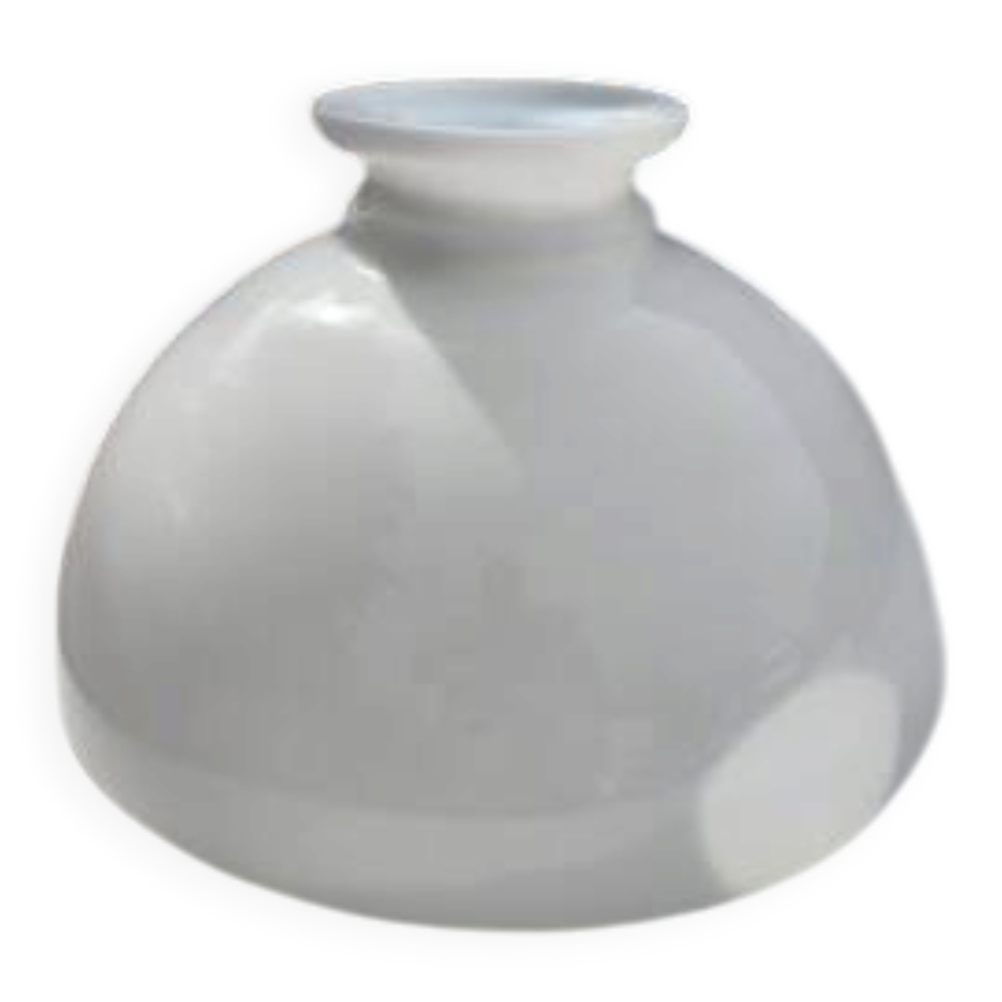 Opaline de suspension en opaline blanche