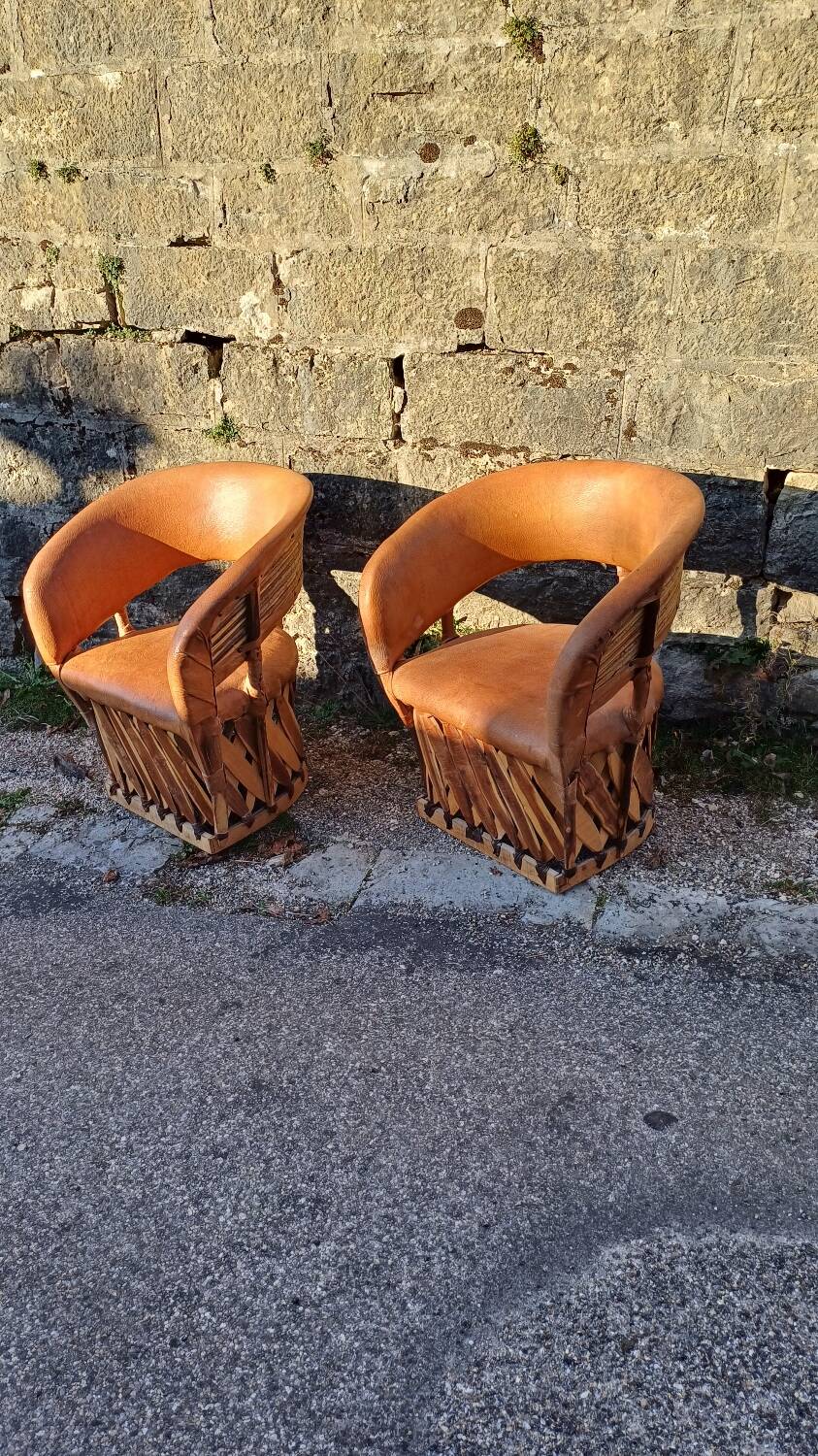 Pair of Mexican armchairs