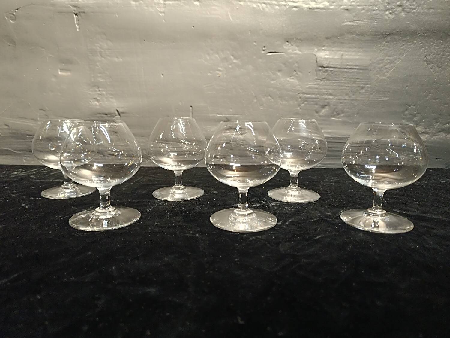 6 Baccarat brandy glasses