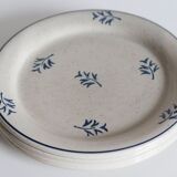4 plates with earthenware desserts from St Amand